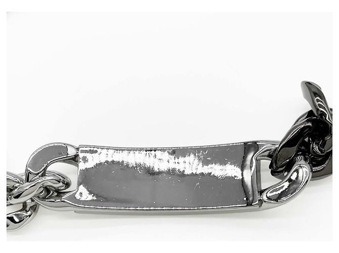 Collana Choker Vivienne Westwood Orb Plate Chain Nero Argento - vista 5