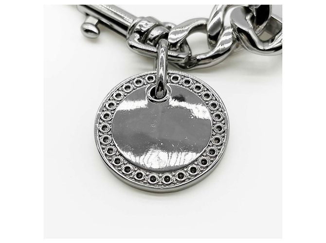 Collana Choker Vivienne Westwood Orb Plate Chain Nero Argento - vista 8