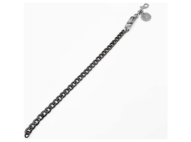 Collana Choker Vivienne Westwood Orb Plate Chain Nero Argento - vista 9
