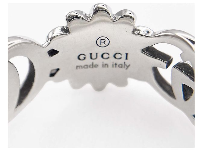 Anello GUCCI Double G Flower in turchese e madreperla Argento - vista 6