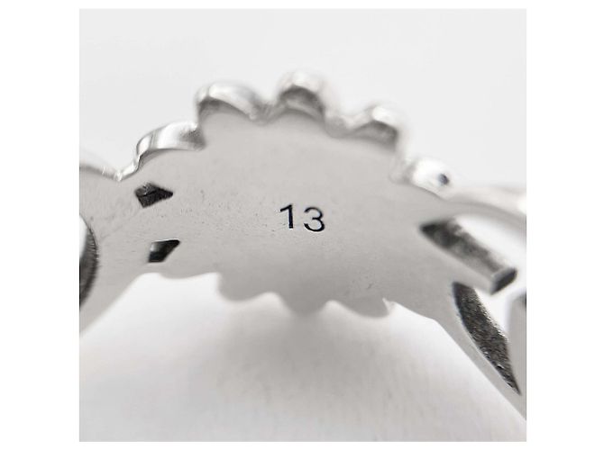 Anello GUCCI Double G Flower in turchese e madreperla Argento - vista 8