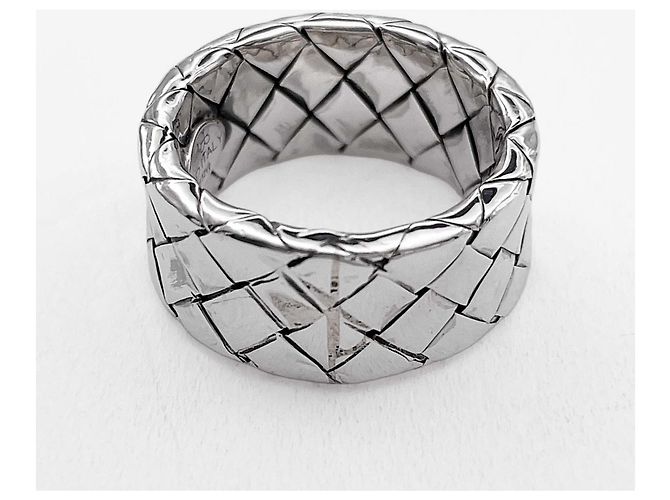 Bottega Veneta Intrecciato Silver Ring Silber - Ansicht 3