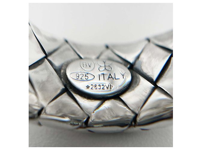 Bottega Veneta Intrecciato Silver Ring Silber - Ansicht 5