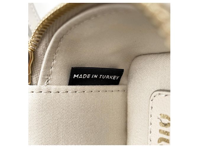Portachiavi Miu Miu Matelassé Beige D'oro - vista 7