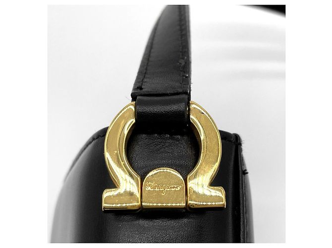 Borsa a tracolla mini Gancini Salvatore Ferragamo Nero - vista 12
