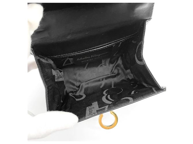 Borsa a tracolla mini Gancini Salvatore Ferragamo Nero - vista 7