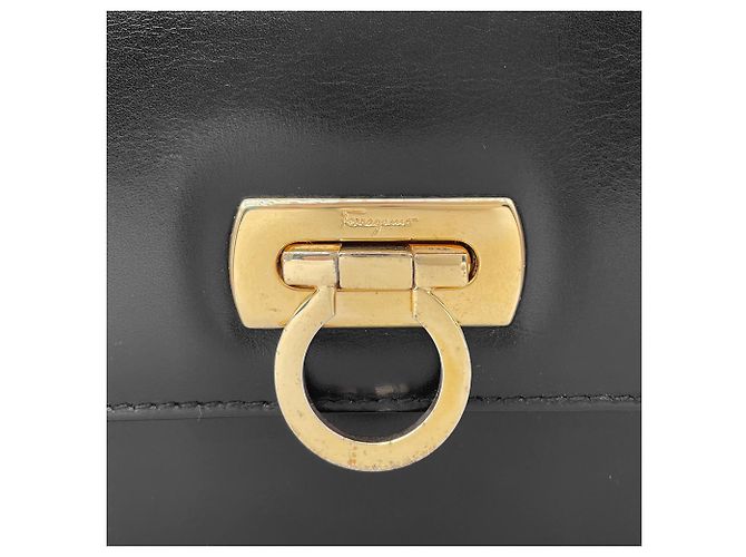 Borsa a tracolla mini Gancini Salvatore Ferragamo Nero - vista 9