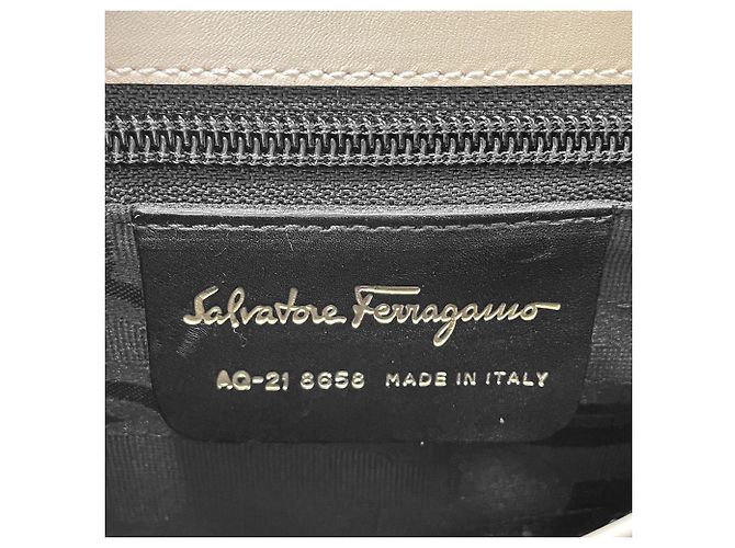 Borsa Salvatore Ferragamo Gancini Beige D'oro - vista 11