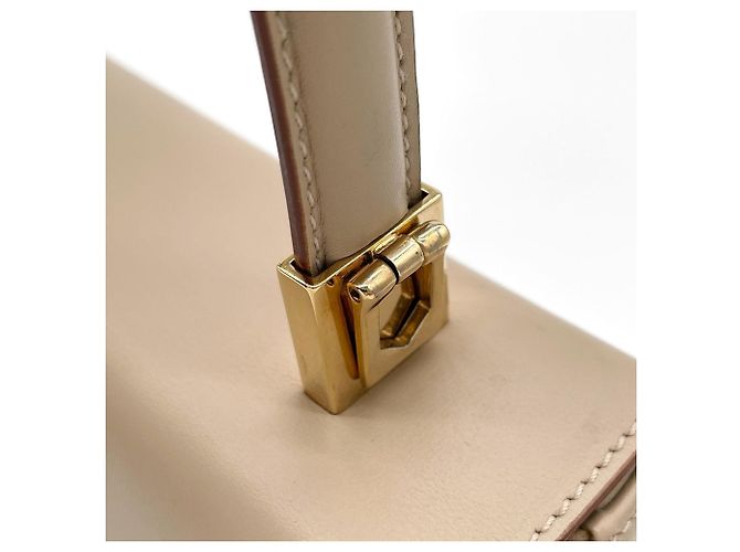 Borsa Salvatore Ferragamo Gancini Beige D'oro - vista 16