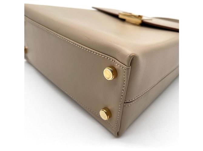 Borsa Salvatore Ferragamo Gancini Beige D'oro - vista 18