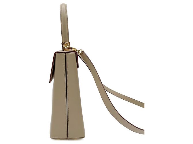 Borsa Salvatore Ferragamo Gancini Beige D'oro - vista 3