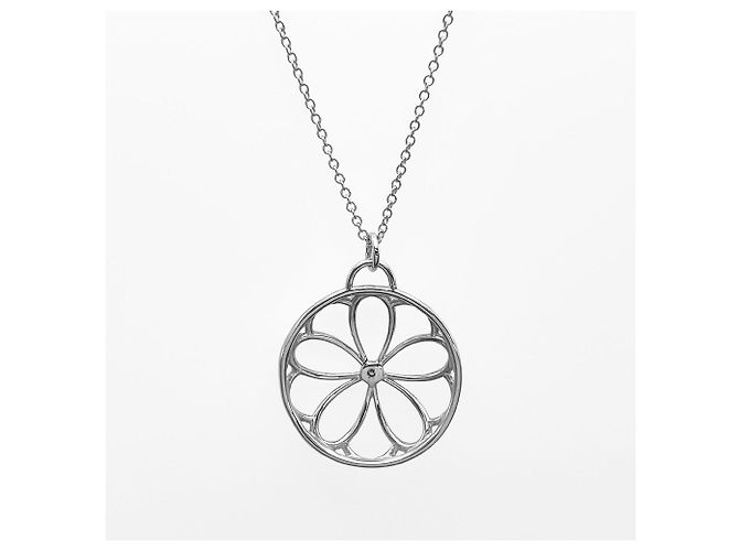 Collana Tiffany & Co. Flower Circle con 1 diamante Argento - vista 3