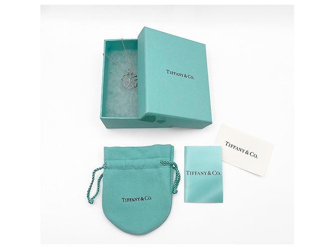 Collana Tiffany & Co. Flower Circle con 1 diamante Argento - vista 8