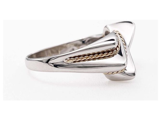 Tiffany & Co. Twist Ribbon Combination Band Ring Silber Golden - Ansicht 3