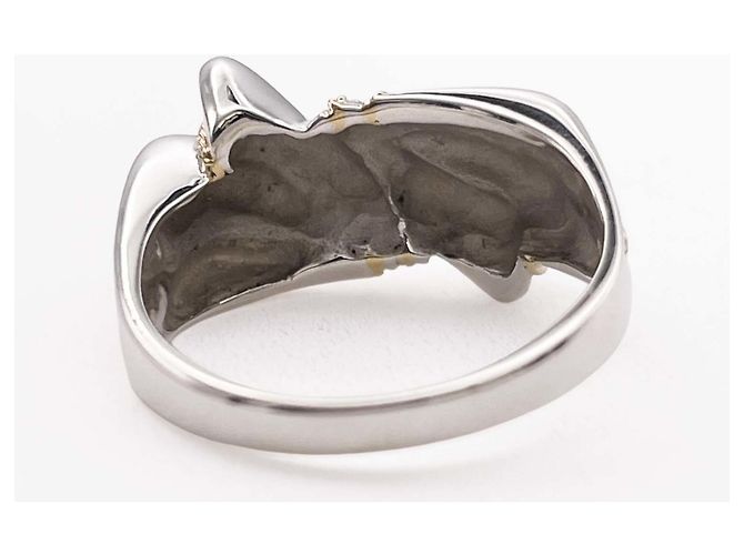 Tiffany & Co. Twist Ribbon Combination Band Ring Silber Golden - Ansicht 4