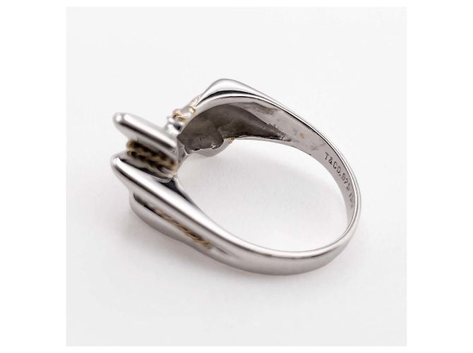 Tiffany & Co. Twist Ribbon Combination Band Ring Silber Golden - Ansicht 8