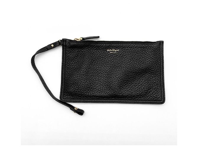 Borsa a tracolla con coulisse Gancini Salvatore Ferragamo Nero - vista 13