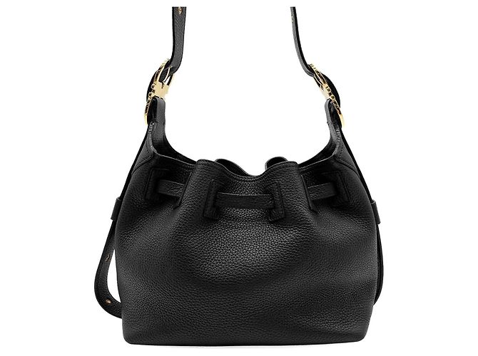 Borsa a tracolla con coulisse Gancini Salvatore Ferragamo Nero - vista 2