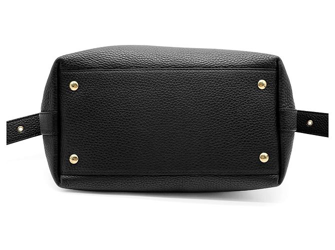 Borsa a tracolla con coulisse Gancini Salvatore Ferragamo Nero - vista 5