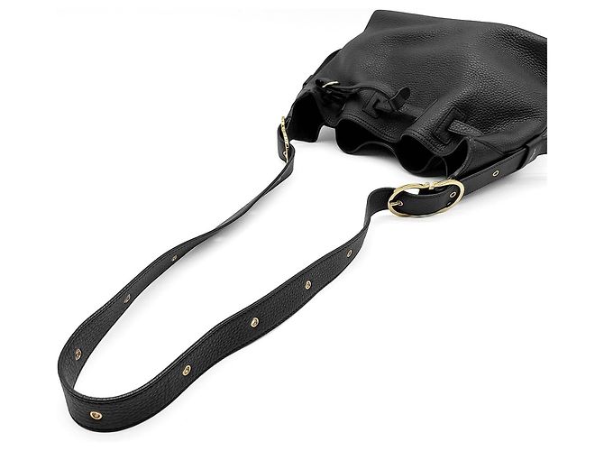 Borsa a tracolla con coulisse Gancini Salvatore Ferragamo Nero - vista 6