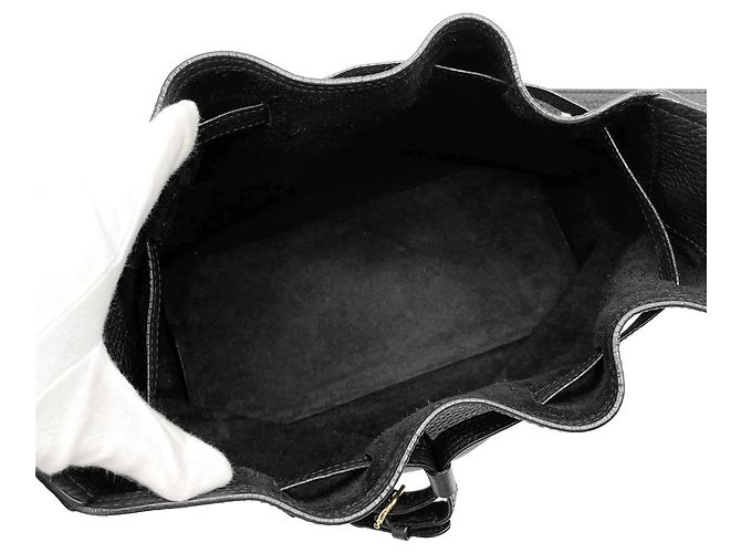 Borsa a tracolla con coulisse Gancini Salvatore Ferragamo Nero - vista 7
