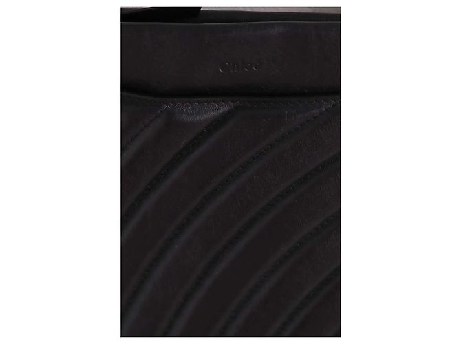 Borsa a tracolla Chloé in pelle nera Nero - vista 2