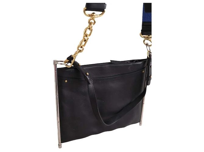 Borsa a tracolla Chloé in pelle nera Nero - vista 4