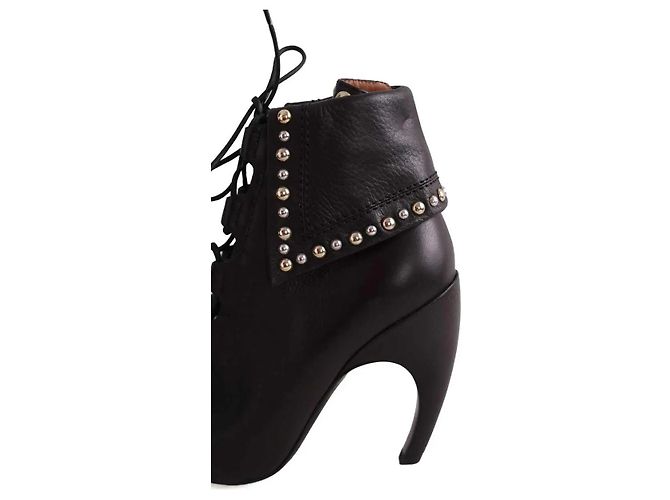 Botas de cordones de cuero negro Givenchy - vista 4