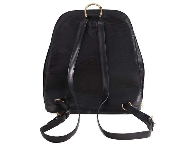 Louis Vuitton Gobelins cuir leather backpack black - view 4