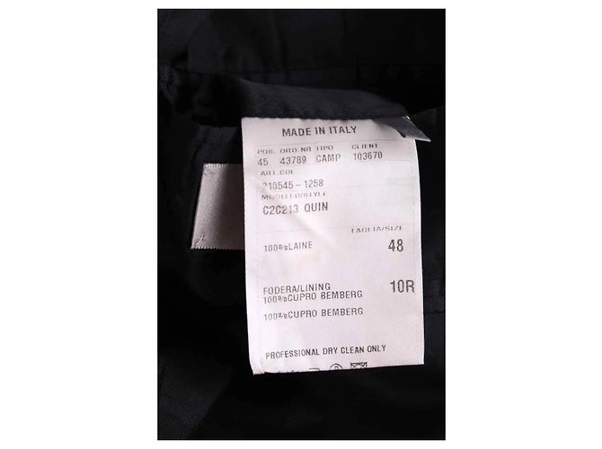 Dior Grey Wool Jacket Men M - view 5