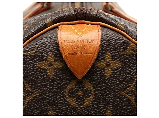 Borsa Boston Louis Vuitton Monogram Speedy 35 Marrone - vista 5