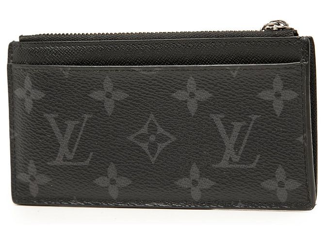 Louis Vuitton Monogram Eclipse Reverse Taigarama Münz-Kartenhalter Schwarz - Ansicht 2