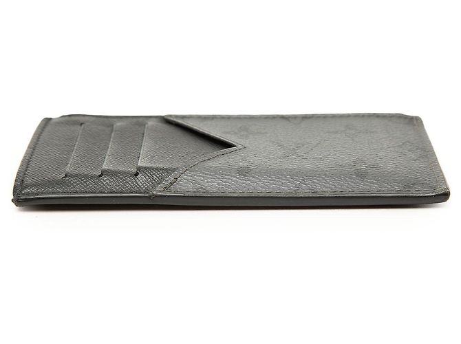 Louis Vuitton Monogram Eclipse Reverse Taigarama Münz-Kartenhalter Schwarz - Ansicht 3