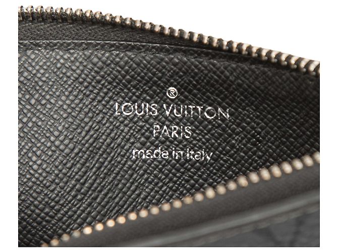 Louis Vuitton Monogram Eclipse Reverse Taigarama Münz-Kartenhalter Schwarz - Ansicht 5