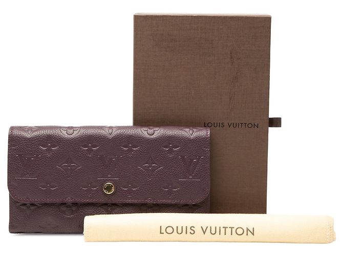 Carteira Longa Sarah Louis Vuitton Monogram Empreinte Purple Roxo - vista 8