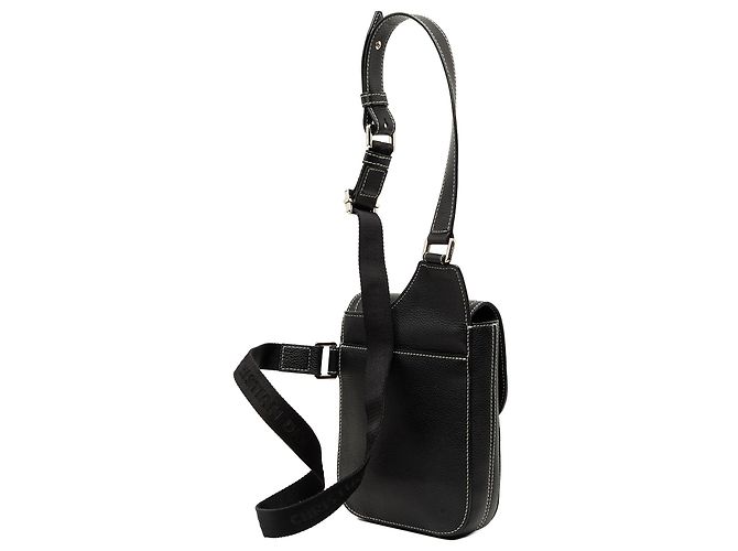 Borsa a tracolla Saddle Dior Stussy in vitello nera con applicazione ape Nero - vista 2