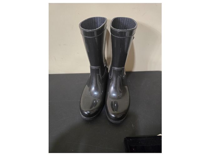 Botas de lluvia Prada de goma negra Negro - vista 4