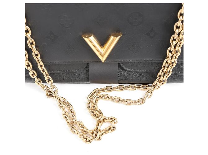 Borsa a tracolla Louis Vuitton Very Monogram Shadow in nero M42899 - vista 12