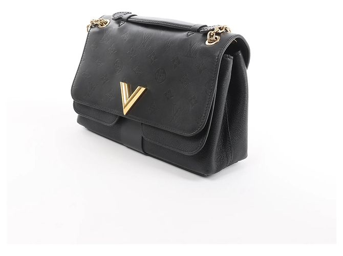 Borsa a tracolla Louis Vuitton Very Monogram Shadow in nero M42899 - vista 2