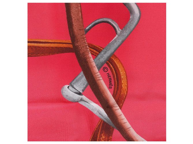 Hermès Carré 140 "Projets Carres au Crayon" Seidentuch in Rosa Pink - Ansicht 10