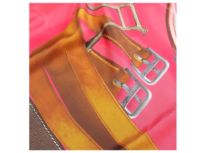 Hermès Carré 140 "Projets Carres au Crayon" Seidentuch in Rosa Pink - Ansicht 11