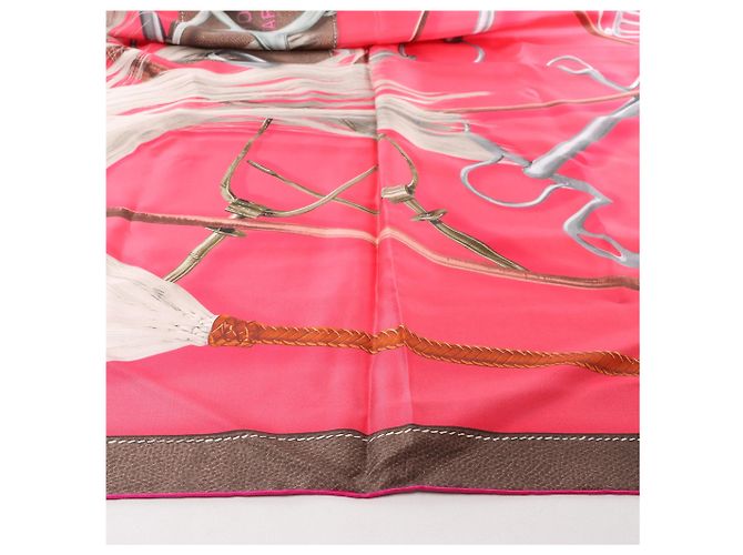 Hermès Carré 140 "Projets Carres au Crayon" Seidentuch in Rosa Pink - Ansicht 4