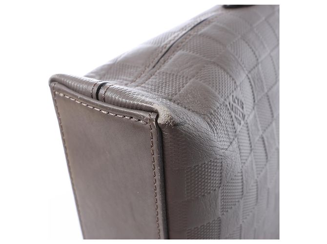 Borsa Louis Vuitton Porte-Documents Jour Damier Infini in marrone N48264 - vista 11
