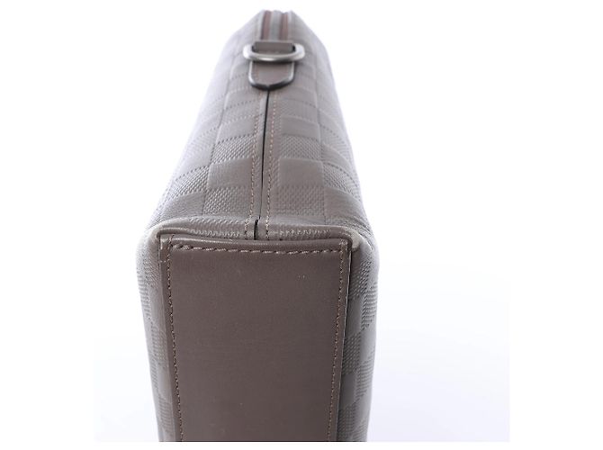 Borsa Louis Vuitton Porte-Documents Jour Damier Infini in marrone N48264 - vista 12