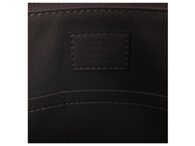Borsa Louis Vuitton Porte-Documents Jour Damier Infini in marrone N48264 - vista 14