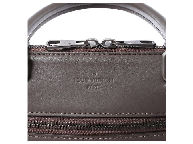Borsa Louis Vuitton Porte-Documents Jour Damier Infini in marrone N48264 - vista 8