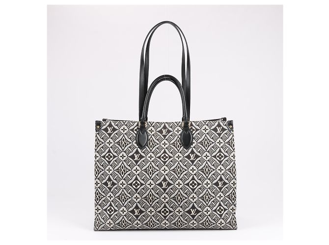 Borsa Louis Vuitton Since 1854 OnTheGo GM in Black x White M57207 Nero - vista 4