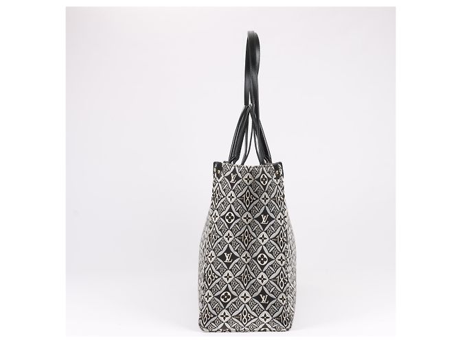 Borsa Louis Vuitton Since 1854 OnTheGo GM in Black x White M57207 Nero - vista 5