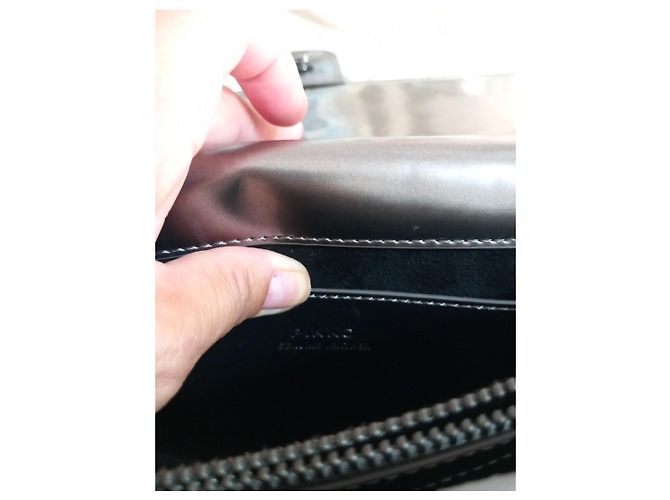 Borsa Pinko Love Click in pelle metallizzata Metallico - vista 8