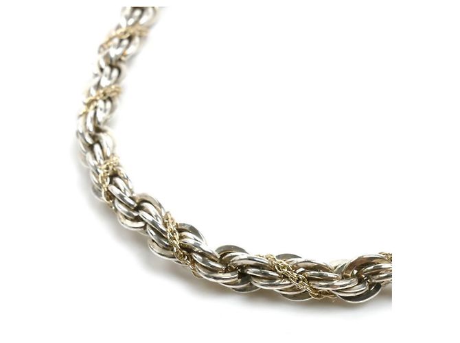 Collana Twist Tiffany & Co. in argento e oro giallo 14K - vista 2
